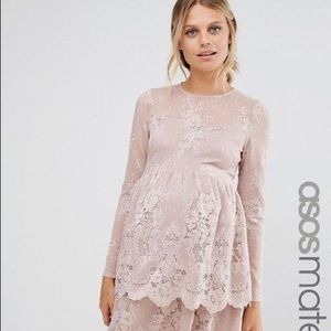 Like-New ASOS Lace Maternity Dress